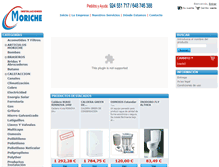Tablet Screenshot of instalacionesmoriche.com